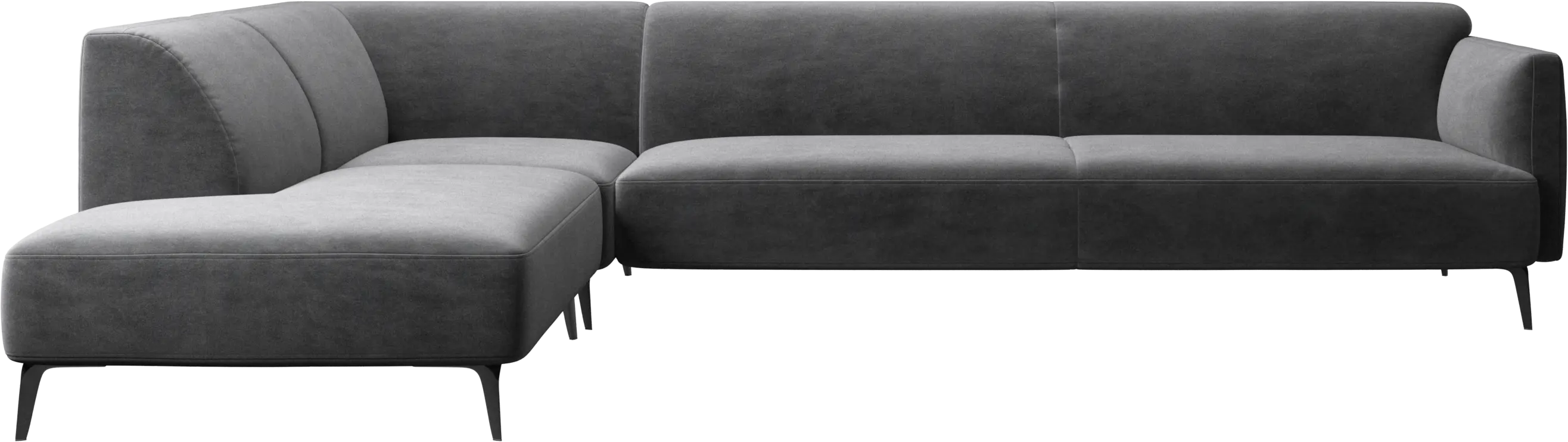 Modena corner sofa with lounging unit